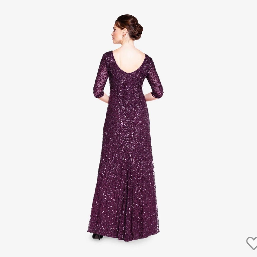 NWT Adrianna Papell Scoop Back Gown
